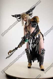 Cori Cosplay Sindragosa Fight Pose With Axe 01